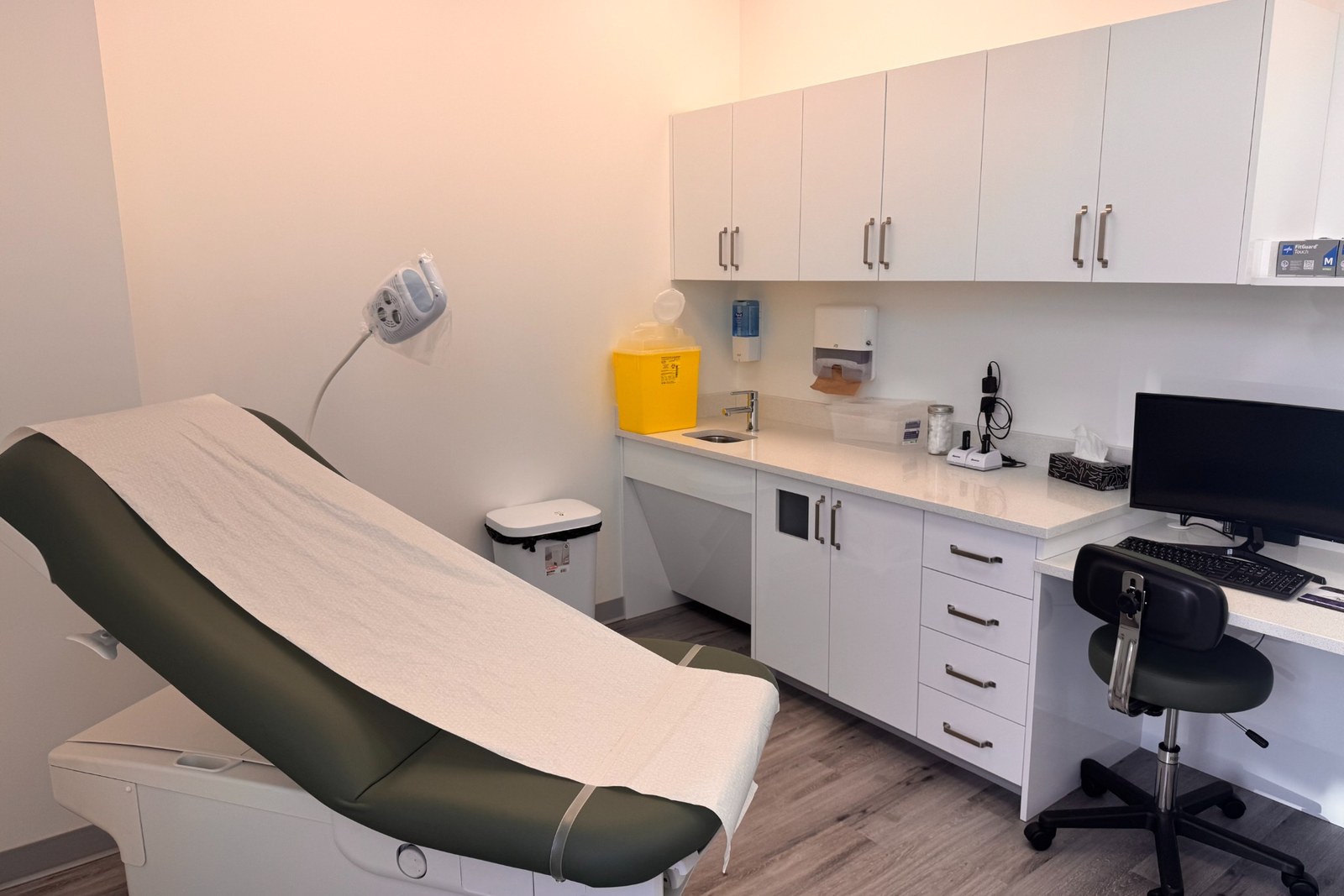 Patient examination room at Gilead Family Practice in Calgary